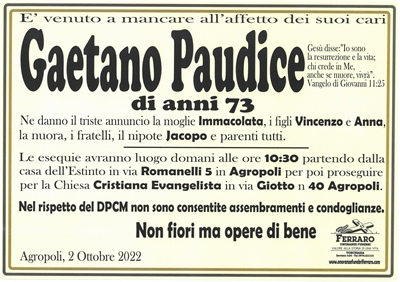 Gaetano Paudice
