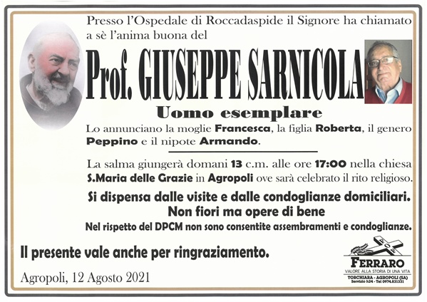 Prof Sarnicola Giuseppe